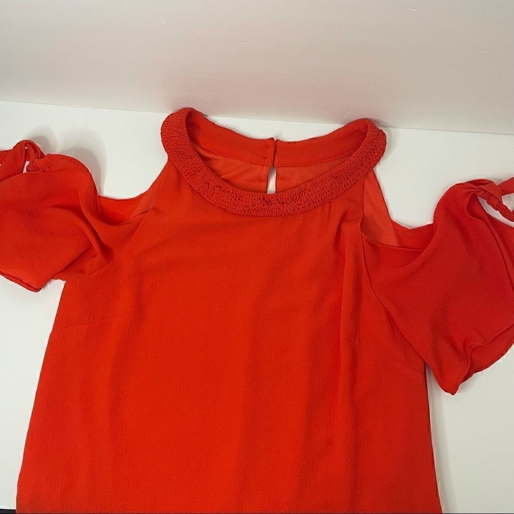Entro | Dress/ orange/ cold shoulder - Picture 14 of 15